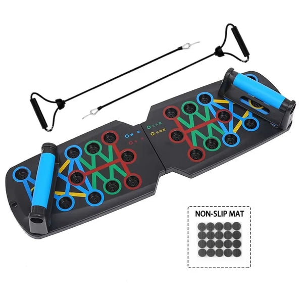 Placa Push-Up com resistência elástica